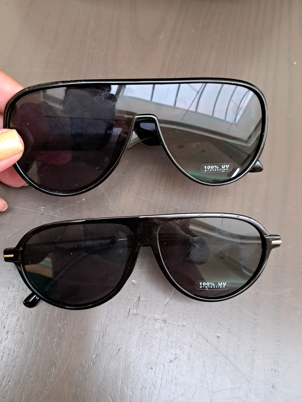 Black UV Protection Swim Sunglasses